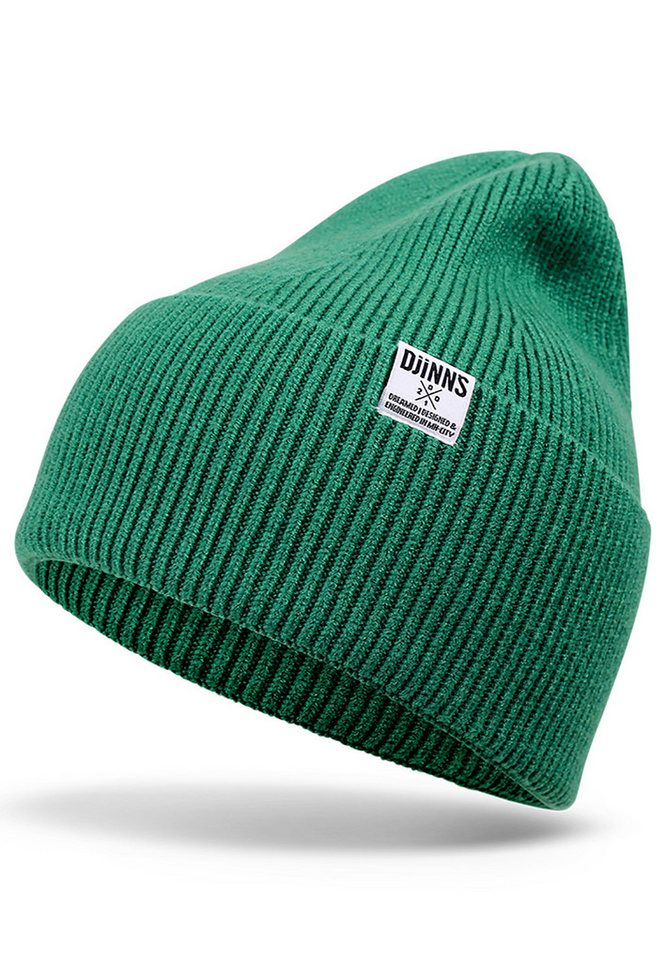 Djinns Beanie Djinns Beanie BASIC BEANIE WOOLY KNIT Kelly Green Grün von Djinns