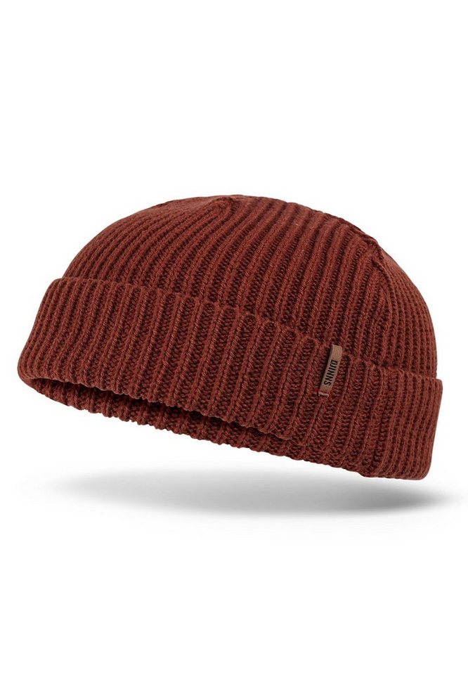 Djinns Beanie Djinns Super Short Beanie RIP KNIT 2 Rust Braun von Djinns