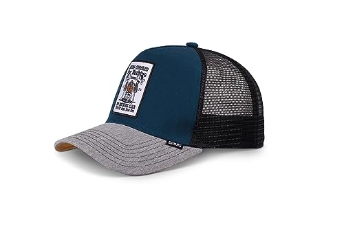 Djinns Being Cheered Petrol/Heather Grey HFT Trucker Cap - One-Size von Djinns