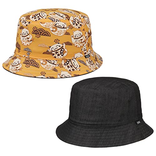 Djinns Bucket Hat Linen Reversible Hut (Black, L/XL) von Djinns