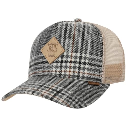 Djinns Trucker Cap HFT Check Tweed Camel Mehrfarbig Beige, Size:OneSize von Djinns