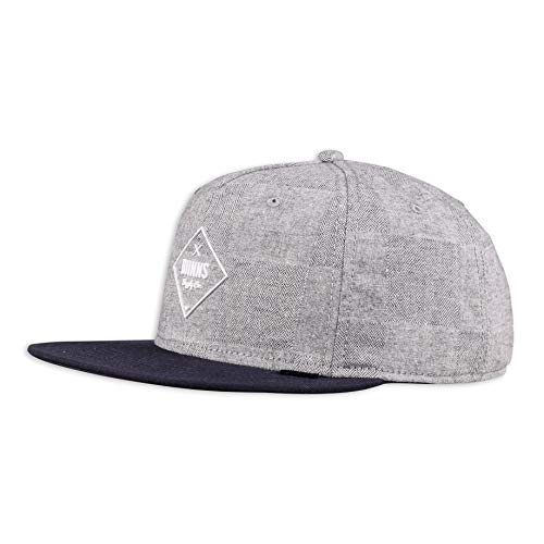 Djinns - Checkfish (Grey) - Snapback Cap Baseballcap Hat Kappe Mütze Caps von Djinns