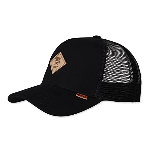 Djinns - Cotton Knit (Black) - Trucker Cap Meshcap Hat Kappe Mütze Caps von Djinns