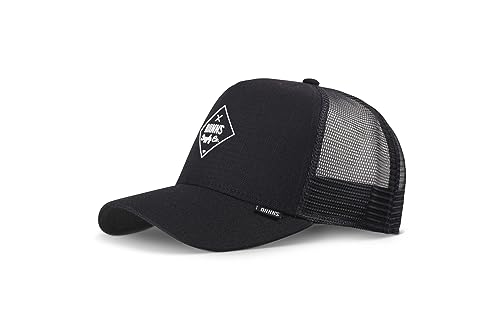 Djinns Cottoncheck Black HFT Trucker Cap - One-Size von Djinns