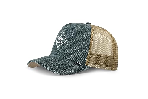 Djinns Cottoncheck Light Olive HFT Trucker Cap - One-Size von Djinns