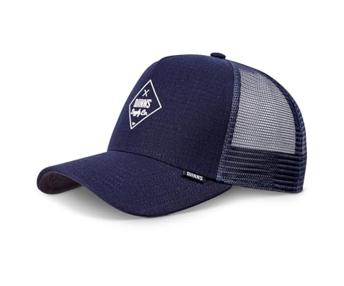 Djinns Cottoncheck Navy HFT Trucker Cap - One-Size von Djinns