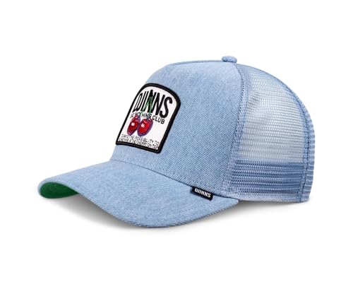 Djinns - DNC Cherry (Light Denim) - Trucker Cap Meshcap Hat Kappe Mütze Caps von Djinns