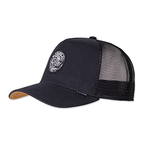 Djinns - DNC Croco (Black) - Trucker Cap Meshcap Hat Kappe Mütze Caps von Djinns