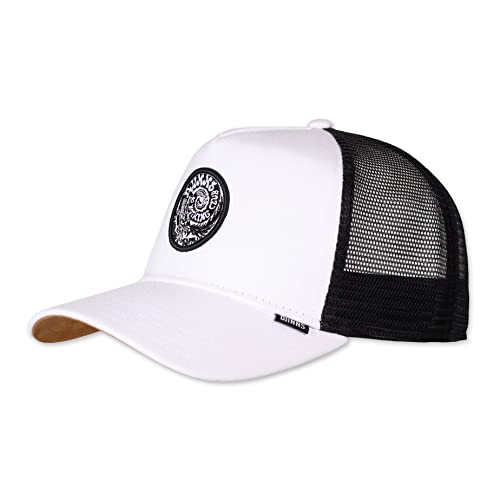 Djinns - DNC Croco (White) - Trucker Cap Meshcap Hat Kappe Mütze Caps von Djinns