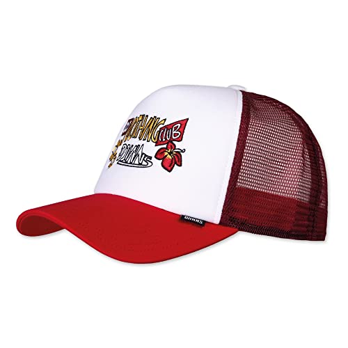 Djinns - DNC Guy (White/red) - Trucker Cap Meshcap Hat Kappe Mütze Caps von Djinns