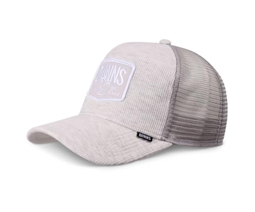Djinns - DNC Wafflemelange (Light Grey) - Trucker Cap Meshcap Hat Kappe Mütze Caps von Djinns