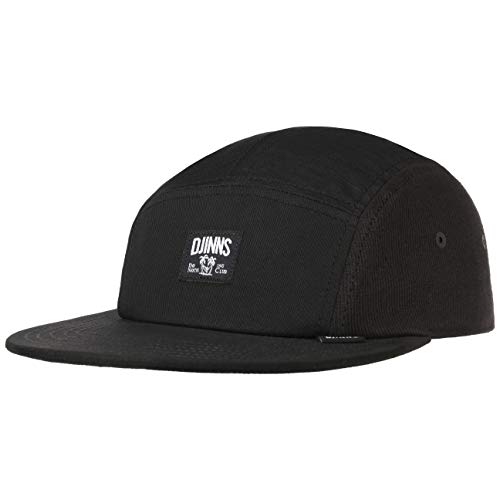 Djinns - Fab Mix (Black) - 5 Panel Flat Cap Baseballcap Hat Kappe Mütze Caps von Djinns