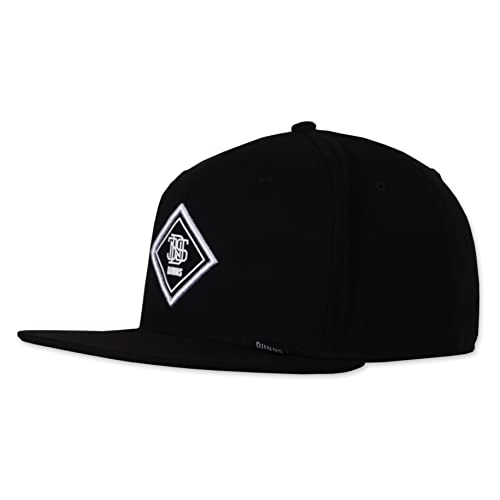 Djinns - Fine Herringbone (Black) - Snapback Cap Baseballcap Hat Kappe Mütze Caps von Djinns