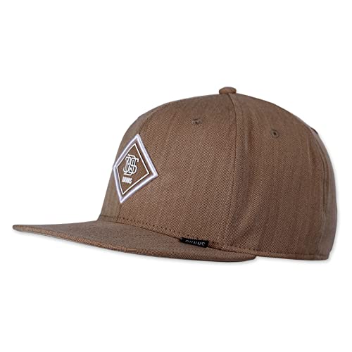 Djinns - Fine Herringbone (Camel) - Snapback Cap Baseballcap Hat Kappe Mütze Caps von Djinns