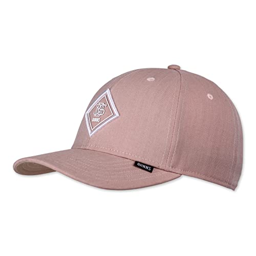 Djinns - Fine Herringbone (Rose) - 6 Panel TrueFit Curved Visor Dad Cap Baseballcap Hat Kappe Mütze Caps von Djinns