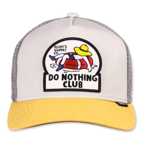 Djinns HFT DNC New 1.6 Trucker Meshcap Cap Grey Sunny Yellow von Djinns