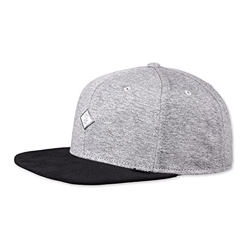 Djinns - Heather Plate (Heather Grey) - Snapback Cap Baseballcap Hat Kappe Mütze Caps von Djinns