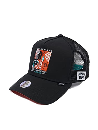 Djinns Herren Trucker Caps HFT Modern schwarz Verstellbar von Djinns
