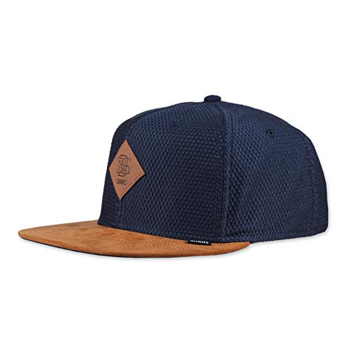 Djinns Snapback Cap 6P SB Honey Knit Navy Dunkelblau Braun, Size:OneSize von Djinns
