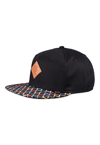 Djinns Snapback Cap 6P SB Inka Tag REV. Black Schwarz, Size:OneSize von Djinns