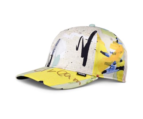 Djinns - Just Wild (Khaki/Yellow/Black) - 6 Panel TrueFit Curved Visor Dad Cap Baseballcap Hat Kappe Mütze Caps von Djinns