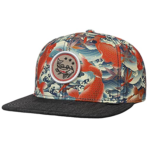 Djinns - Koi Linen (Schwarz) - Snapback Cap Baseballcap Hat Kappe Mütze Caps von Djinns