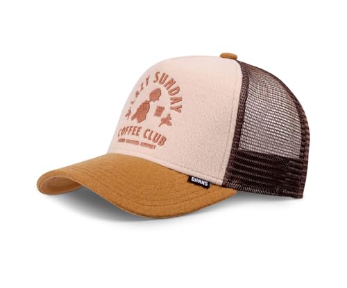 Djinns - Lazy Barista (beige/Creme/Brown) - Trucker Cap Meshcap Hat Kappe Mütze Caps von Djinns