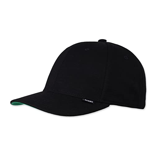 Djinns - Lazy Piquet (Black) - 6 Panel TrueFit Curved Visor Dad Cap Baseballcap Hat Kappe Mütze Caps von Djinns