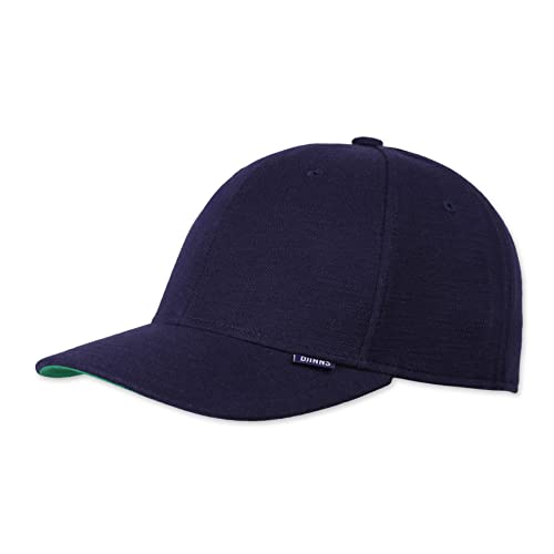 Djinns - Lazy Piquet (Navy) - 6 Panel TrueFit Curved Visor Dad Cap Baseballcap Hat Kappe Mütze Caps von Djinns