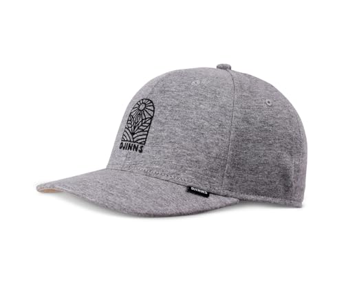 Djinns - Leaf Sun (Grey) - 6 Panel TrueFit Curved Visor Dad Cap Baseballcap Hat Kappe Mütze Caps von Djinns