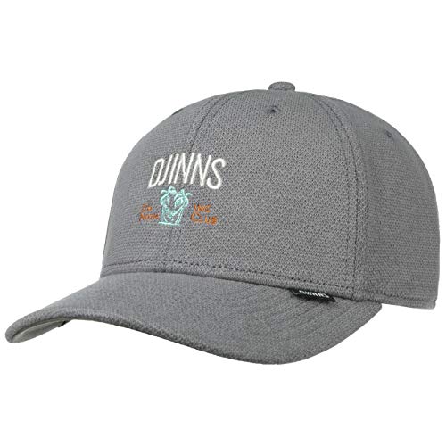 Djinns - Nothing Club Piqué (Grey) - TrueFit Curved Visor Dad Cap Baseballcap Hat Kappe Mütze Caps von Djinns
