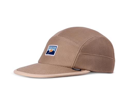 Djinns - Perfo Mountain (Sand) - 5 Panel Soft Flatcap Cap Cappy Hut Hat Kappe Mütze Caps von Djinns