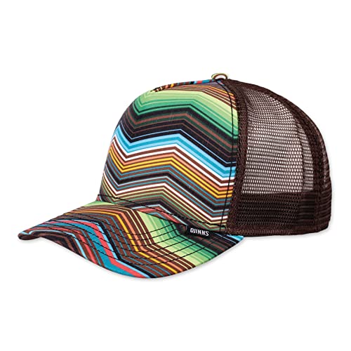 Djinns - Psycho Zigzag (Multi Brown) - Trucker Cap Meshcap Hat Kappe Mütze Caps von Djinns