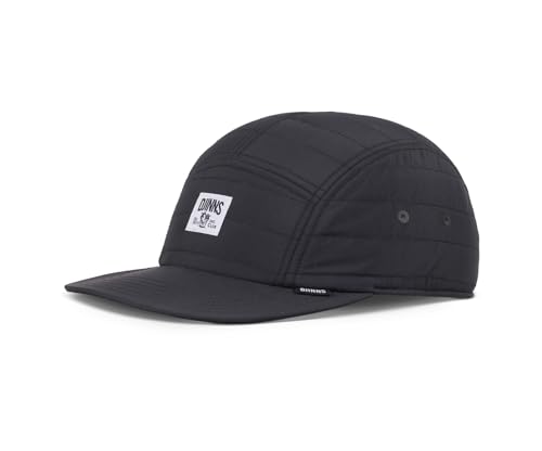 Djinns - Puffy Nylon (Black) - 5 Panel Flat Cap Baseballcap Hat Kappe Mütze Caps von Djinns