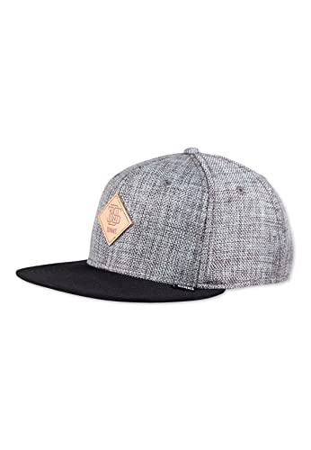 Djinns Snapback Cap 6P SB SUELIN 2.0 Grey Grau Schwarz, Size:OneSize von Djinns