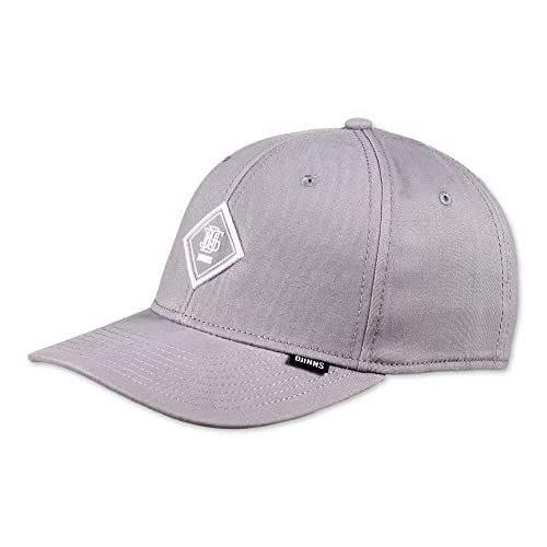 Djinns Snapback Cap 6P TrueFit 2.0 Brushed Twill Grey Grau, Size:OneSize von Djinns