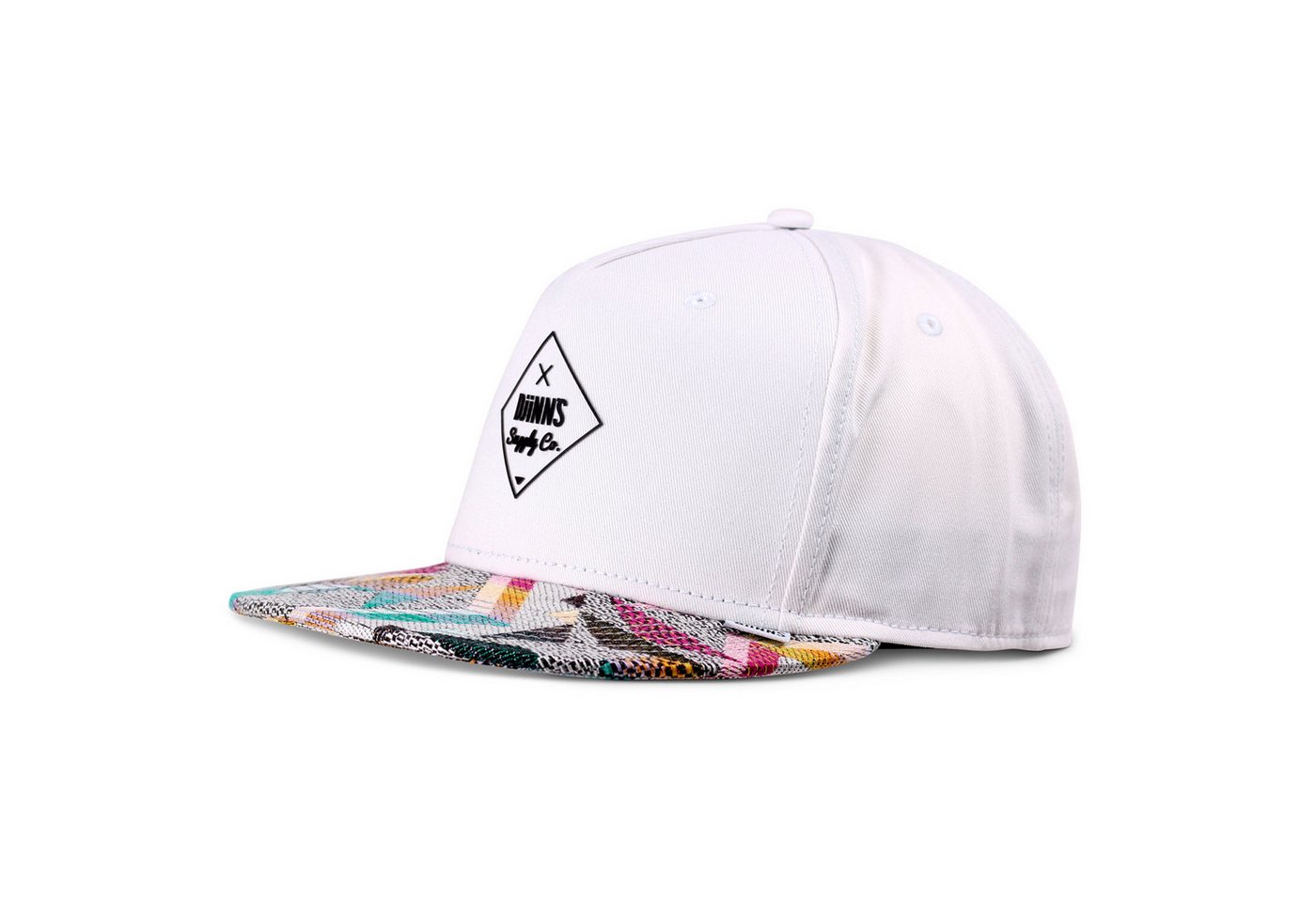 Djinns Snapback Cap Djinns 5 Panel Snapback Cap Rubber Aztek (Basecap, Basecap, Snapback Cap) Flaches Schild mit Aztek Muster von Djinns