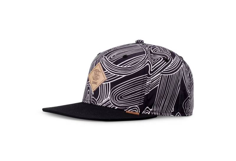 Djinns Snapback Cap Djinns 6 Panel Snapback Cap MA Pattern Black (Basecap, Snapback Cap) von Djinns