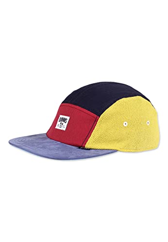 Djinns Strapback Cap 5P Flat Mix Fabrics Multi Wine, Size:OneSize von Djinns