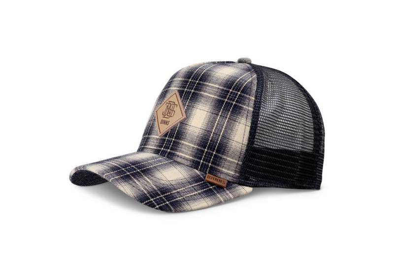 Djinns Trucker Cap Djinns HFT Cap Denim Wishy Check/Indigo (Basecap, Meshcap, Trucker Kappe) von Djinns