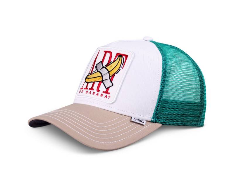 Djinns Trucker Cap Djinns HFT Cap Food Banana Art White (Basecap, Meshcap, Trucker Kappe) von Djinns