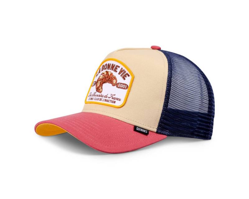 Djinns Trucker Cap Djinns HFT Cap La Bonne Vie #2 Khaki/Red/Navy (Basecap, Trucker Kappe) von Djinns
