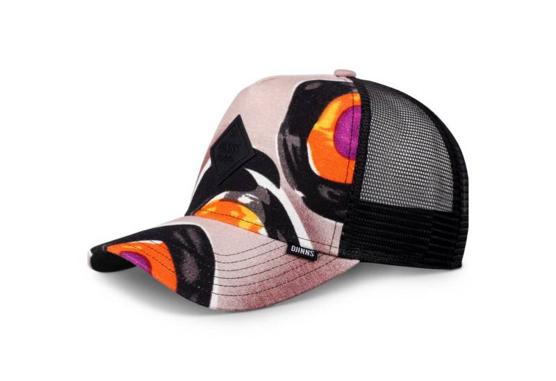 Djinns Trucker Cap Djinns HFT Cap Paintdots Black/Orange/Purple (Basecap, Basecap, Meshcap, Trucker Kappe) von Djinns