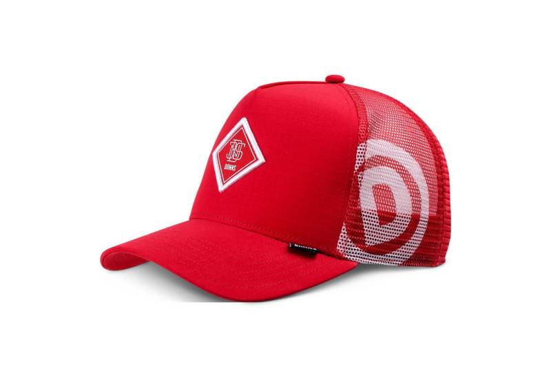 Djinns Trucker Cap Djinns HFT Trucker Cap Big RipStop Red (Basecap, Meshcap, Trucker Kappe) von Djinns
