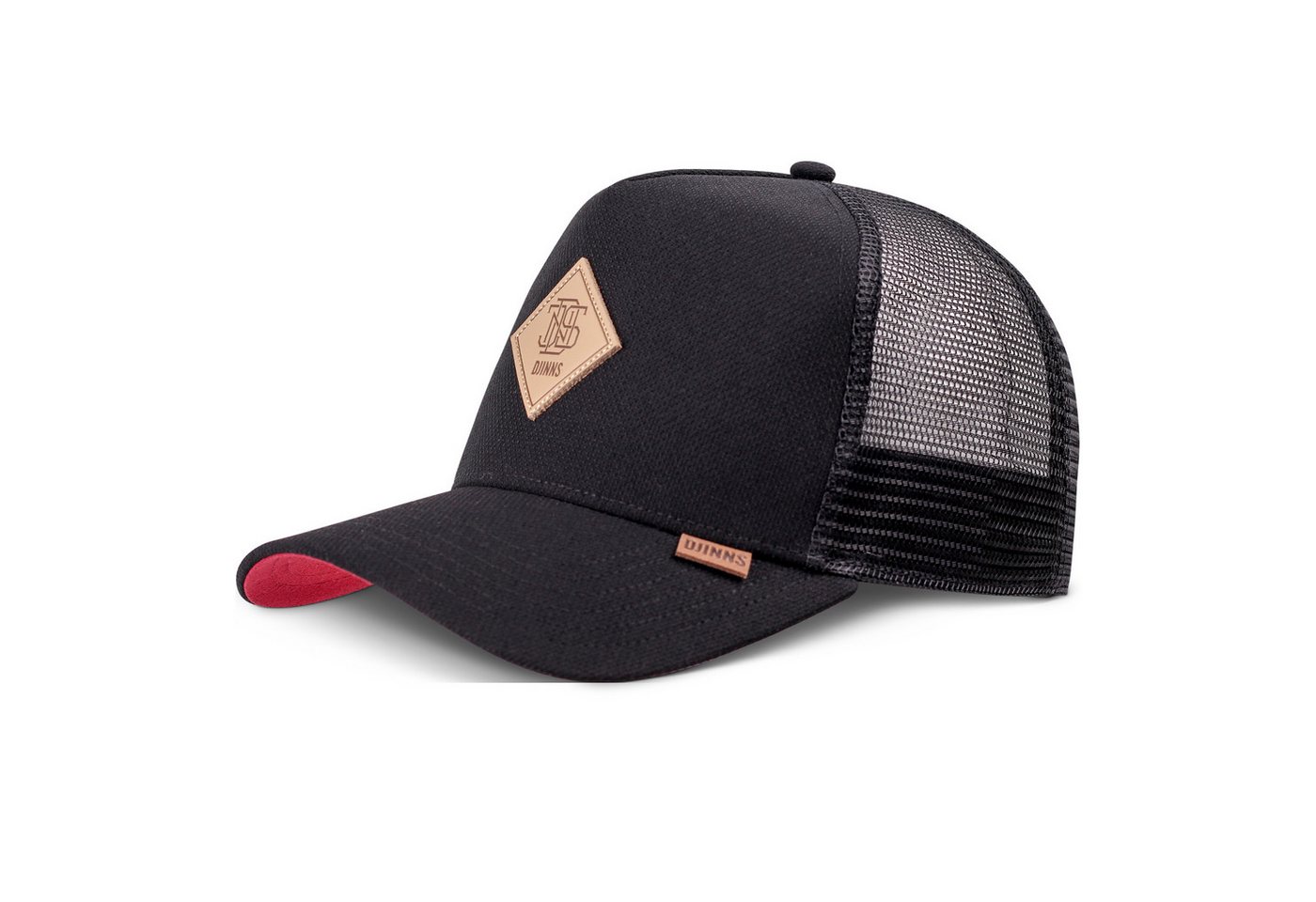Djinns Trucker Cap Djinns HFT Trucker Cap Plainlace Black (Basecap, Meshcap, Trucker Kappe) von Djinns