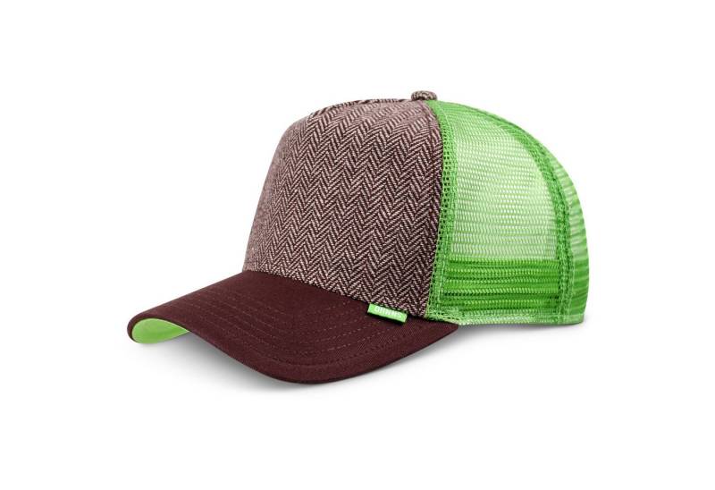 Djinns Trucker Cap Djinns HFT Trucker Cap Tweed Combo Brown (Basecap, Meshcap, Basecap, Trucker Kappe) von Djinns