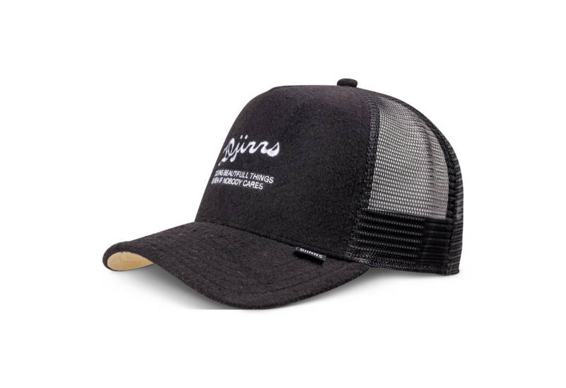 Djinns Trucker Cap Djinns HFT Trucker Cap Wool D Black (Basecap, Meshcap, Trucker Kappe) von Djinns
