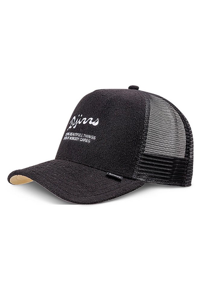 Djinns Trucker Cap Djinns HFT Trucker Cap Wool D Black Schwarz von Djinns