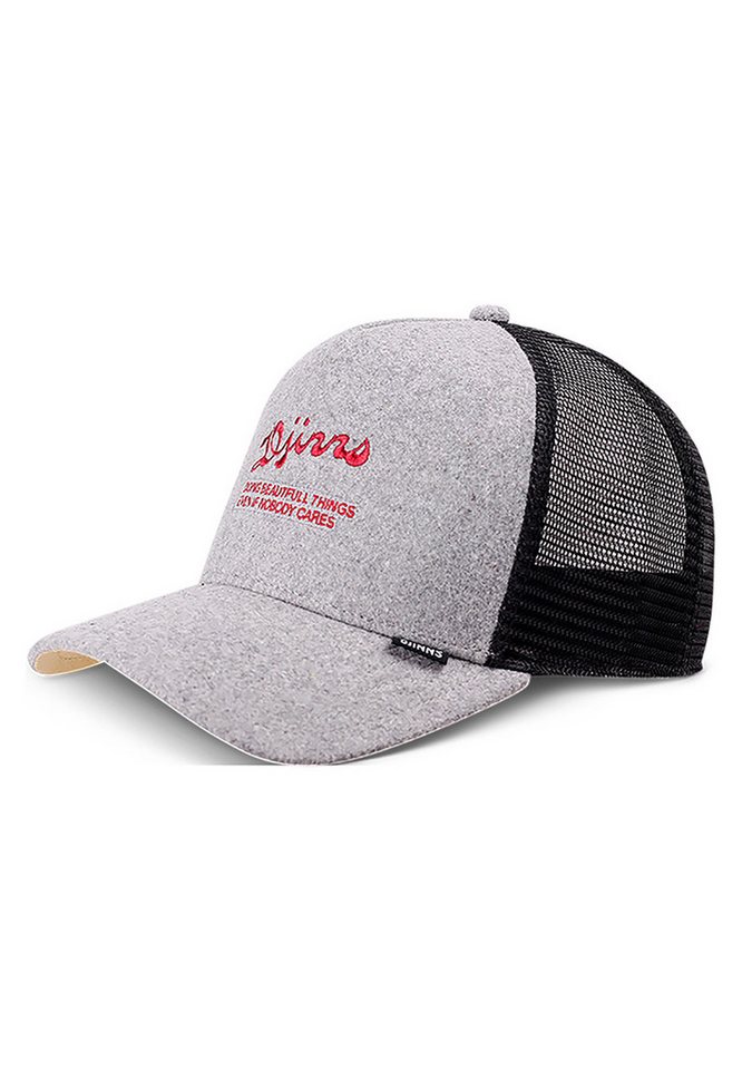 Djinns Trucker Cap Djinns HFT Trucker Cap Wool D Grey Hellgrau Djinns Trucker Cap Djinns HFT Trucker Cap Wool D Grey Hellgrau von Djinns