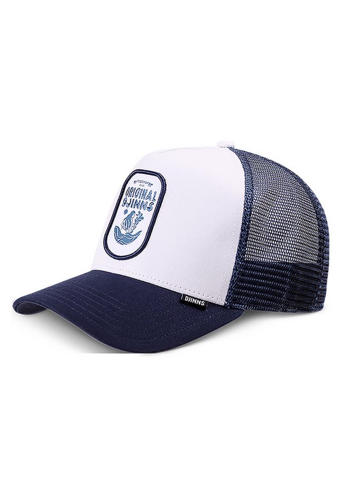 Djinns Trucker Cap Djinns New HFT Trucker Cap Original Djinns White Navy Weiß von Djinns